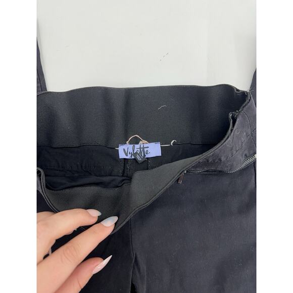 Vylette Womens Pants Size XS Black Stretchy Waist Pull On - Picture 3 of 10